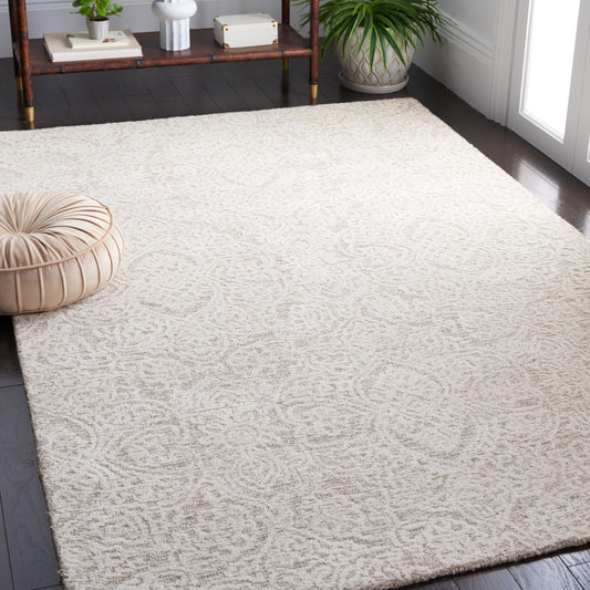 SAFAVIEH Area Rug 6x9 - Metro Collection - Natural & Ivory, Handmade Wool, Ideal for Living Room, Bedroom, Dining Space (MET998A)