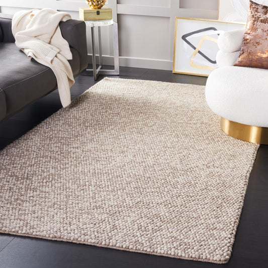 SAFAVIEH Area Rug 6x9 - Natura Collection - Beige, Handmade Wool Blend, Textured Design, Ideal for Living Room, Bedroom, Dining Space (NAT620B)