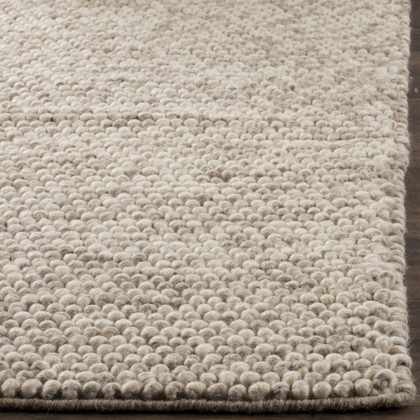 SAFAVIEH Area Rug 9x12 - Natura Collection - Large - Beige, Handmade Wool Blend, Textured Design, Ideal for Living Room, Bedroom, Dining Space (NAT620B)