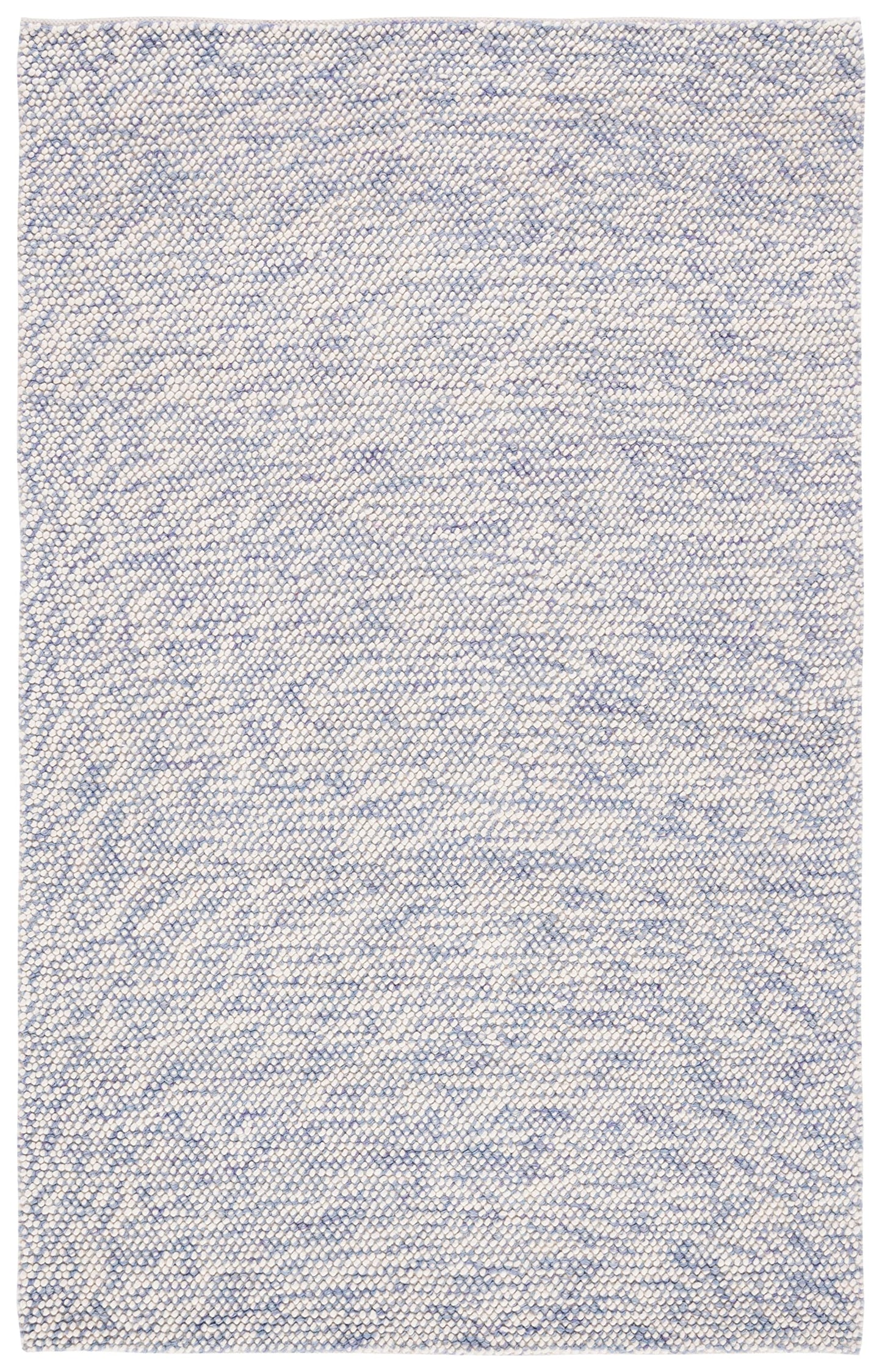 SAFAVIEH Natura Collection Area Rug - 6' x 9', Blue & Ivory, Handmade Wool, Ideal for High Traffic Areas in Living Room, Bedroom (NAT182M)