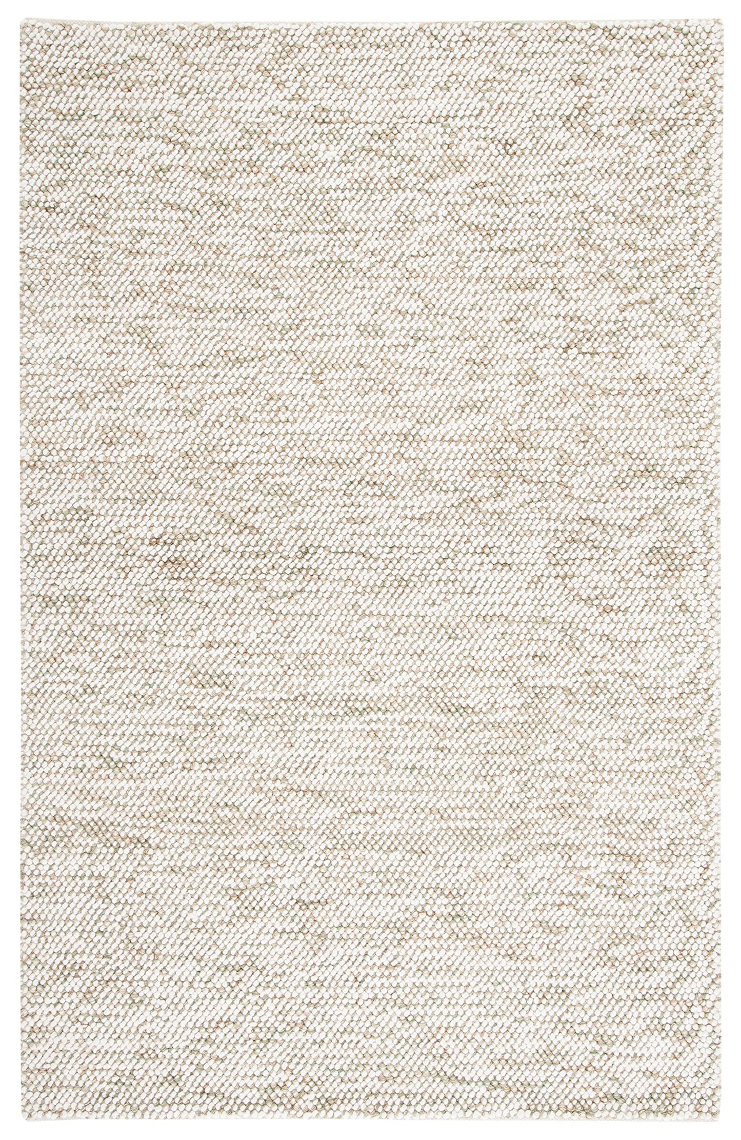 SAFAVIEH Natura Collection Area Rug - 6' x 9', Sage & Ivory, Handmade Wool, Ideal for High Traffic Areas in Living Room, Bedroom (NAT182W)